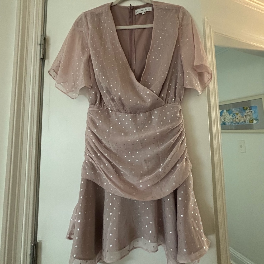 Elegant Pink Polka Dot (Stars) Dress